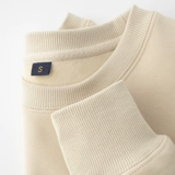 Хаки бархатная приятная телу утепленная толстовка, оверсайз, увеличенная толщина