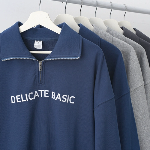 Осенний свитшот для отдыха, в американском стиле, с вышивкой, оверсайз