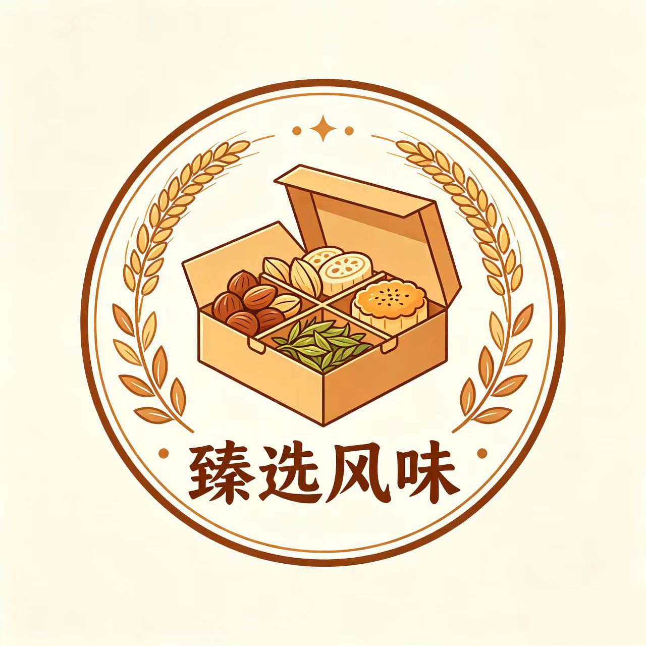 臻选风味特产店的LOGO