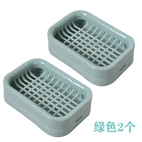 Мыло, зеленая мыльница, увеличенная толщина, 2 шт