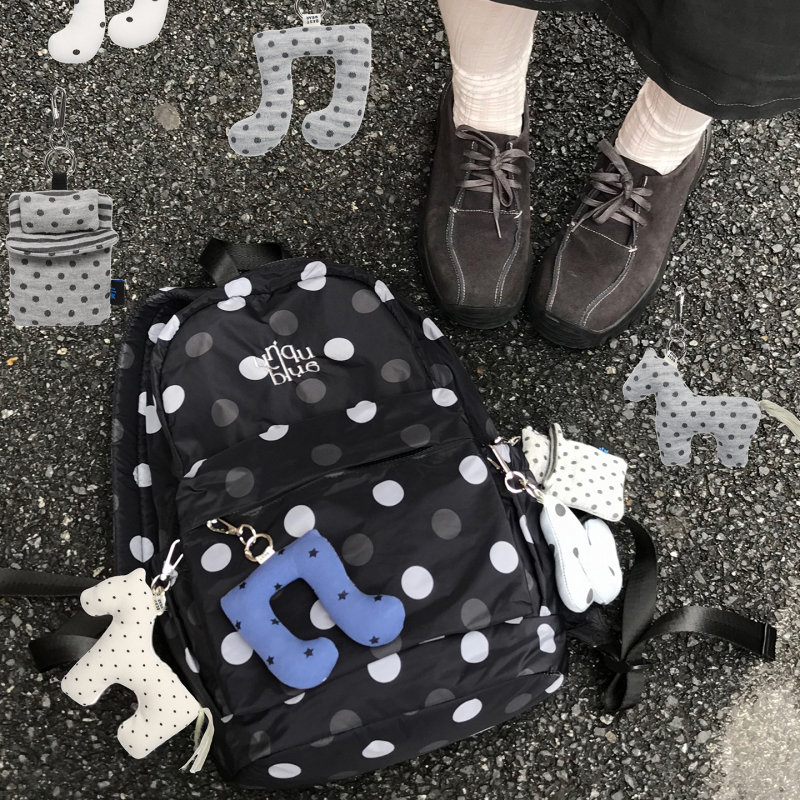Unique Blue Korean-Style Pendant Gift Backpack Phone Charm Doll Car Keychain Toy Pendant