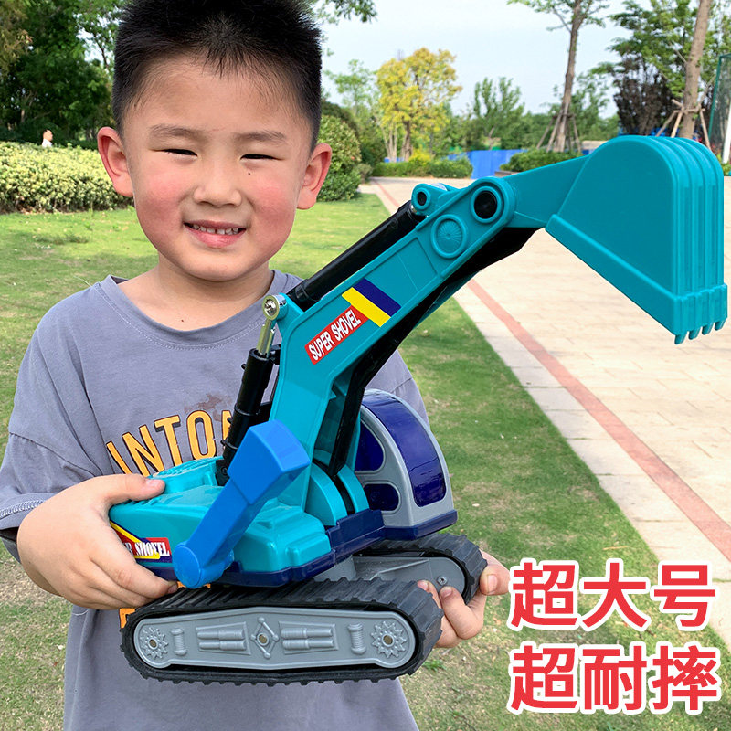 Ultra-resistant and large number of excavators for excavators Excavators Blame for children's simulation engineering car toy car model boy Lili