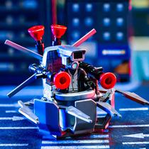 National tide building blocks unparalleled God of War Lightning riding horse barrel chariot minifigure assembled toilet and monitor toys