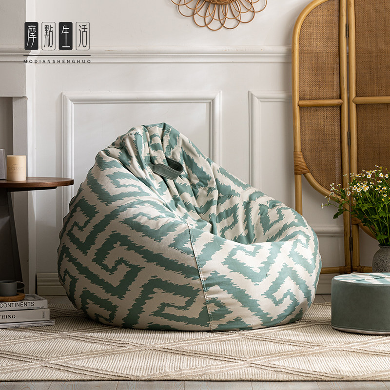 Net red sloth sofa Sofa Bean Bag Balcony Sofa Lazy man lying in room Small single can be detached and washed with wind tatami