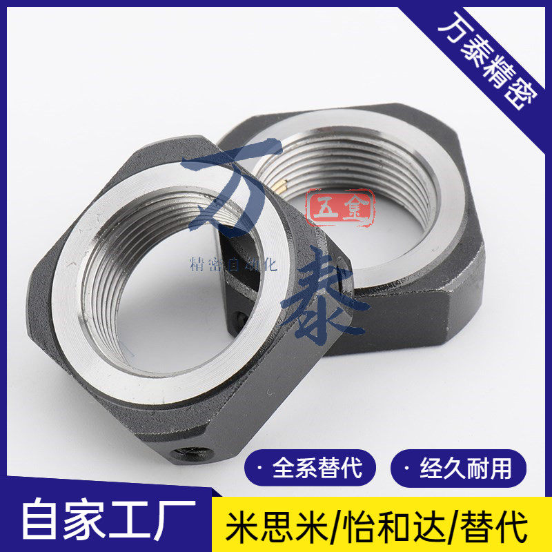 Ball bearing wire rod locking nut radial stop and anti-loose square anti-slip screw cap M12M15M20M25x1 0 * 1 5