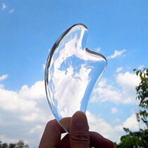 Crystal scraping plate Shaking sound Crystal scraping plate Transparent face shaving beauty face slimming artifact Facial massage crystal