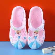 Play Water Sandals Shoes Women New Dongle Shoes Children Slippers Summer Girls Anti Slip Beach Shoes Baotou Soft bottom Child cool