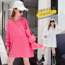 Girls dress Spring and Autumn Foreign Atmosphere Fashion 2022 New Autumn Childrens Net Red Skirt Explosive Female Adult Autumn Dress