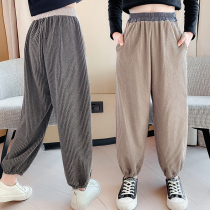 Girls Bloomers Spring and Autumn 2022 New Fashion Kids Autumn Harlan Pants In Big Boy Autumn Loose Casual Pants