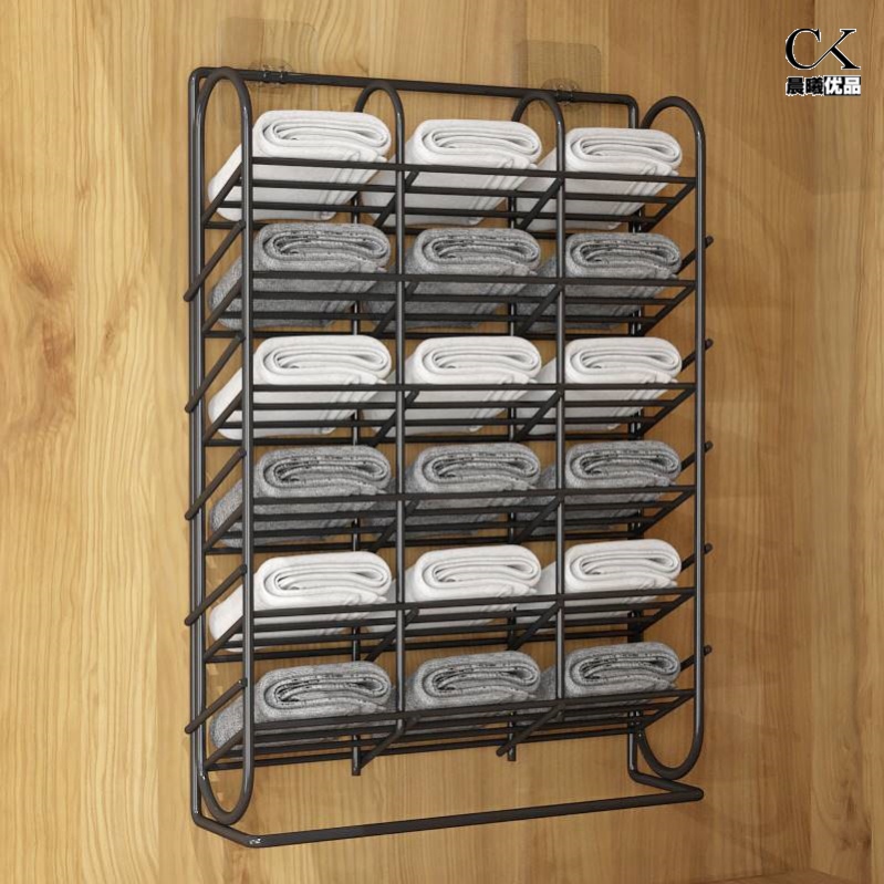 Sock and Underwear Storage Box, Wall-Mounted Underwear Organizer, No-Drill Door-Back Wardrobe Hanging Bag, Dormitory Hanging Rack