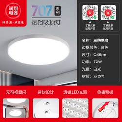 Binxian Ultra-Thin Led Bedroom Light, Modern Waterproof Three-Proof Ceiling Light, Round Kitchen Bathroom Balcony Corridor Light