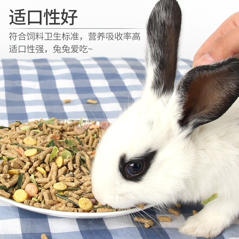 Rabbit food 5 pounds 20 rabbit pet rabbit grain Dutch pig pig pig feed grain into Timothy grass