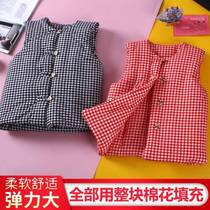 Cotton vest pure handmade autumn and winter men and women baby vest pure cotton vest men and women children thickened vest