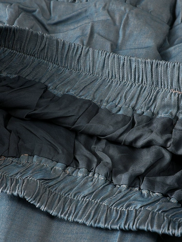 Кружевная осенняя джинсовая юбка, длинная длинная юбка, кружевное платье, А-силуэт