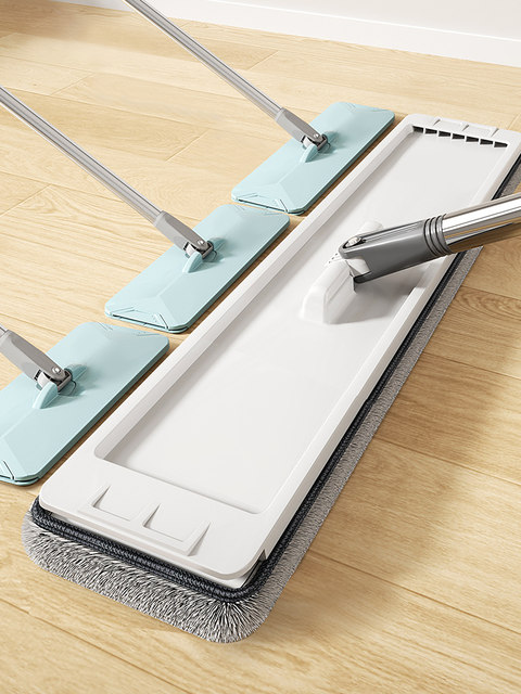 German Hands-Free Mop with Extra-Large Panel, Lazy Mop That Cleans in One Swipe, Comes with a Bucket, Dual-Use for Dry and Wet Cleaning, Floor Cleaning Magic Tool