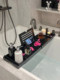 German Bathroom Multifunctional Bath Storage Rack, Non-Slip, No-Drill, Retractable Tray Holder, Bathtub Storage Board