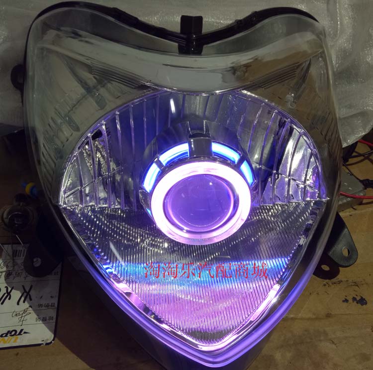 Sundiro Honda Flying Dream Xe máy Đèn pha hội Xenon Light Double Light Lens Angel Eye Devil Eye - Đèn HID xe máy đèn pha xe máy
