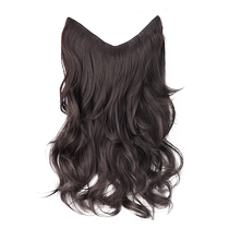 Wig piece woman long hair piece type u type curly hair pick up high level hair growth fluffy invisible pick up patch