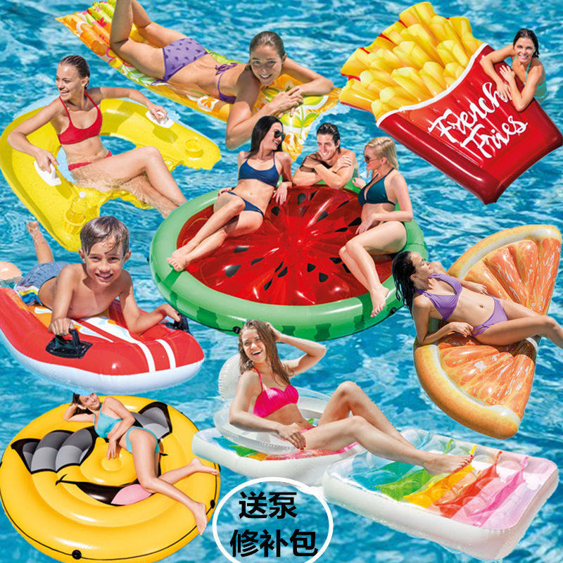 Swimming ring Animals styling yellow duck flamboyre ice cream Srinting board Pizza Water Adult Children Float Unicorn