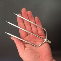 Stainless steel fishing fork rod fish fork rod with barb fish fork head three teeth fish fork fishing supplies accessories Terra fishing gear