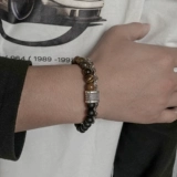 Мужской брендовый небольшой дизайнерский браслет из бисера, изысканный стиль