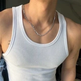 Вы можете носить титановое стальное ожерелье, чтобы обучить мужской модный темперамент, чтобы изменить нишу дизайн красивой инс высокой подготовки пары ключиц