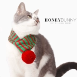 Весенний фестиваль Новый год рождественский зимний шарф плетения плетения полосатые кошки и собака Золотой Мао