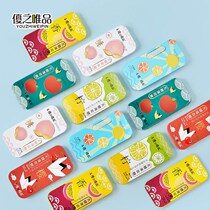 Net red sugar-free mints strong cool fresh breath portable iron box kissing Gum Fruit