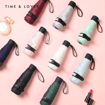 TIMELOVER sun umbrella shading sunscreen for women ultra light and small portable folding clear umbrella Dual use