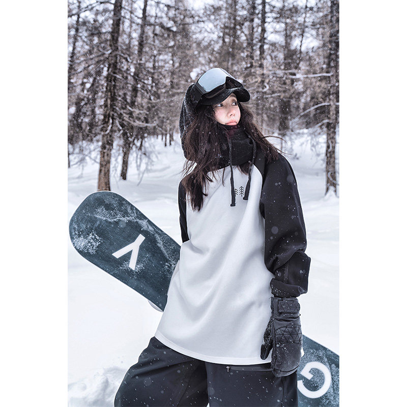 AWKA Ski Suits Wear and Men Men's and Men's Collared Anti-Splash Water Veneer Professional American Outdoor Sports Liner Blouse-Taobao