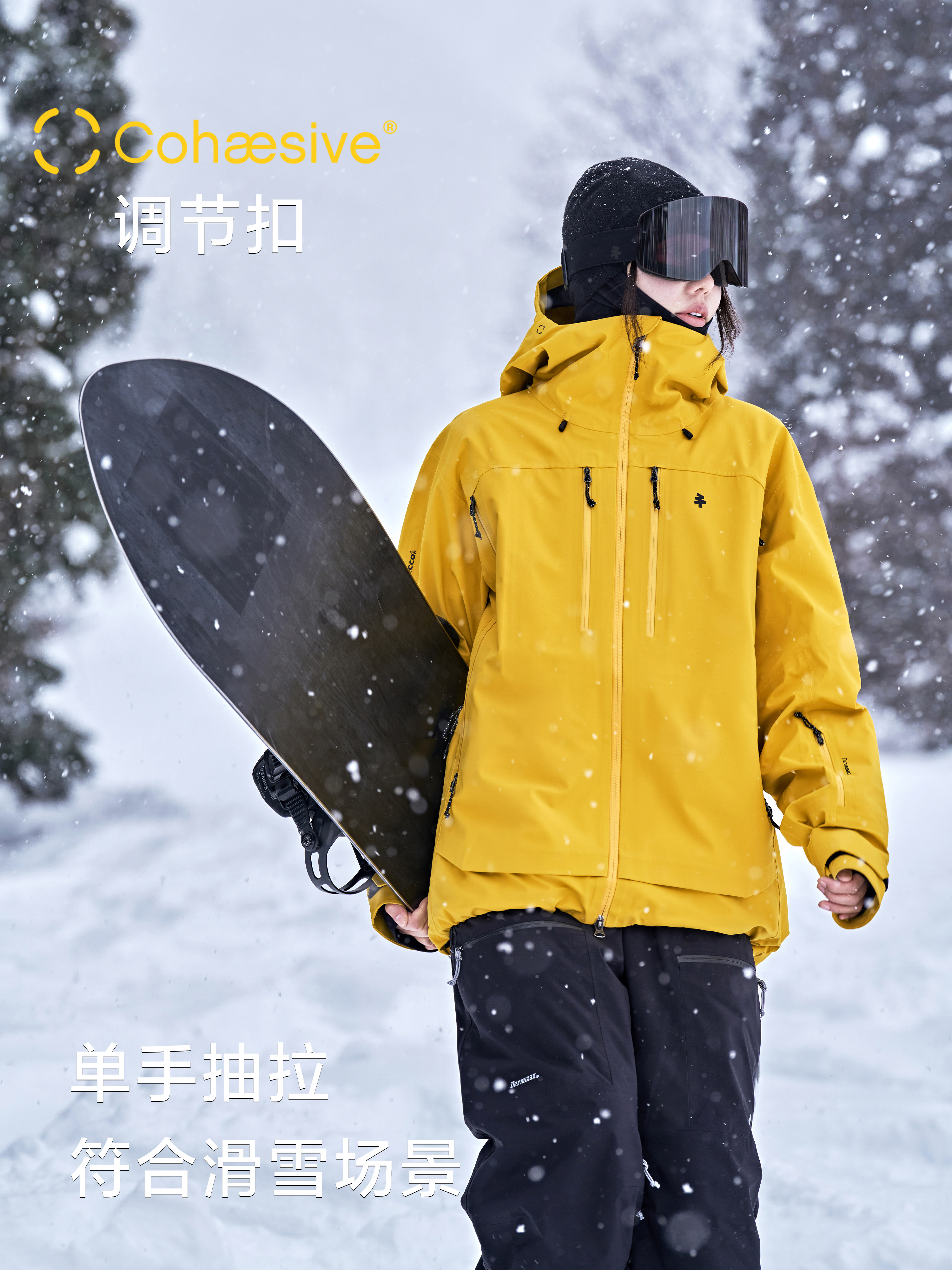Awka Ski Jacket for Women and Men 3L Hard Shell Professional Waterproof Snowboard Jacket Waterproof Ski Jacket Winter
