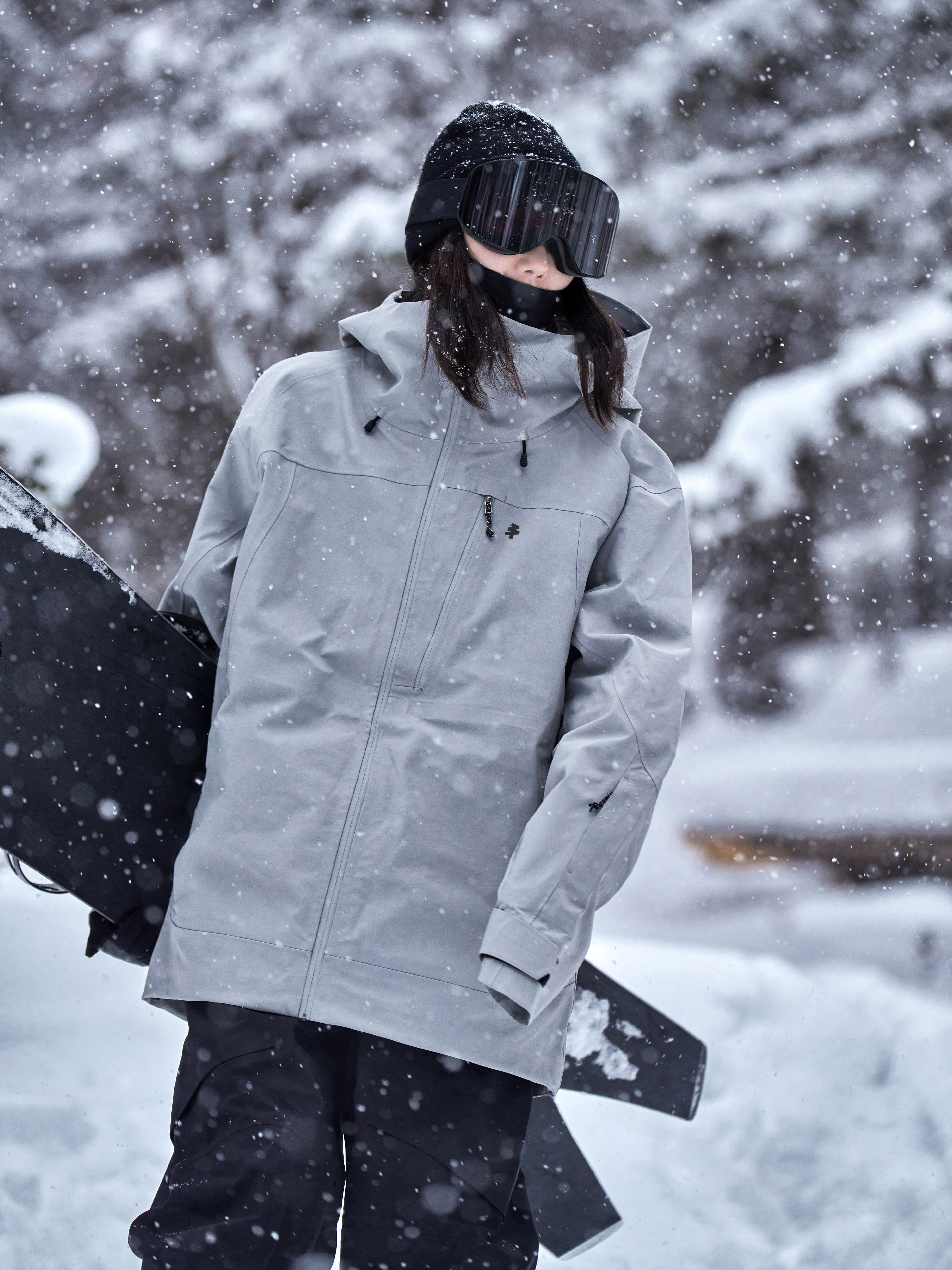 Awka Ski Jacket for Women and Men, 3L Professional Waterproof Snowboard Loose Top Jacket, 2025 New Model, Professional High-End Winter