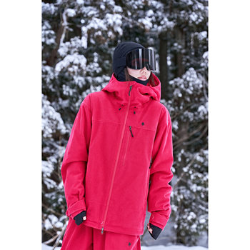 Awka Ski Jacket for Women and Men 2025 New Corduroy Thickened with Cotton, Cold-Proof and Waterproof Snowboard Jacket