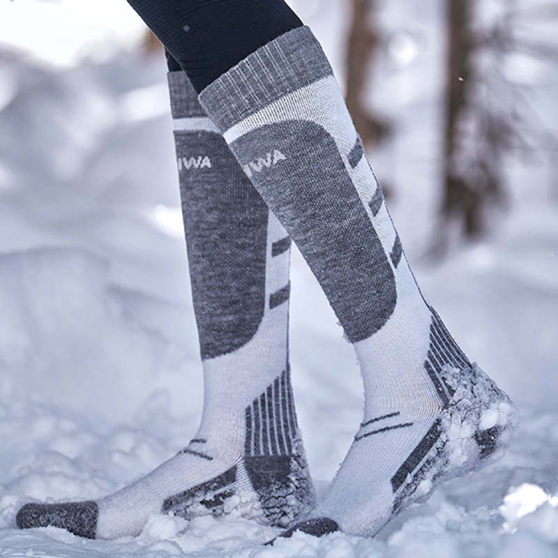 Awka Ski Socks for Women and Men, Wool High Socks, Long Socks, Professional Winter Thickened Mountaineering Cold-Proof 2025 Model Awka Ski Socks for Women and Men, Wool High Socks, Long Socks, Professional Winter Thickened Mountaineering Cold-Proof 2025 Model