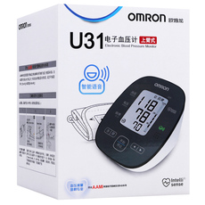 Электронный тонометр 欧姆龙omron电子血压计(上臂式)u31测量血压智能语音袖带佩戴自检