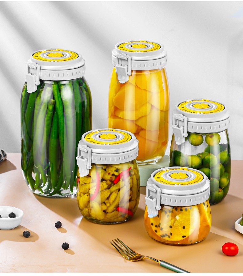 ガラス密封瓶、食品グレードの漬物瓶、家庭用ワインボトル、蜂蜜空ボトル、小型保存瓶