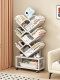 Iron Tree-Shaped Bookshelf, Floor-Standing Storage Rack, Integrated Wall-Mounted Children's Picture Book Rack, Storage Rack, Simple Small Bookcase for the Living Room