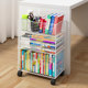 Storage Box under the Desk with Wheels, Mobile Book Box for Storing Books, Storage Cart for High School Students' Classroom Use