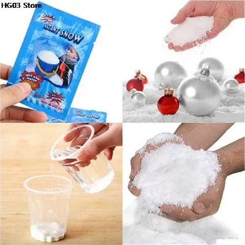 4pack Белый снег для рождественского фальшивого магического снега