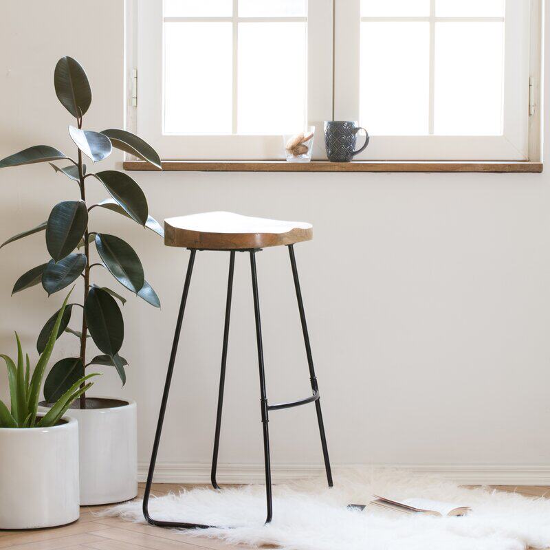 American country bar stool creative cafe net red iron bar stool simple solid wood home bar chair