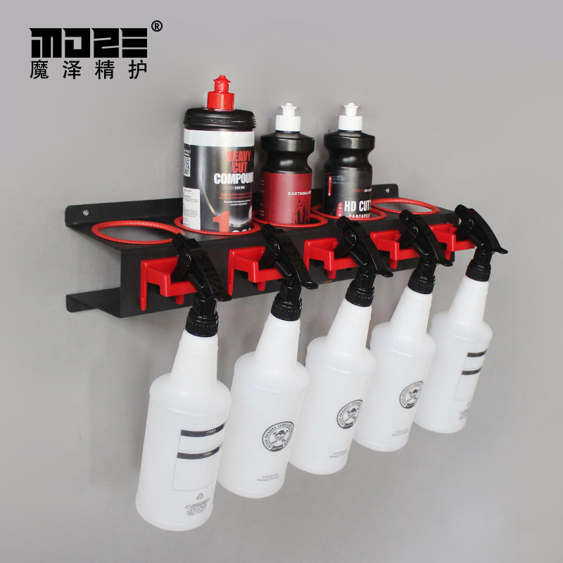 Multifunctional abrasive placement rack liquid wax bottle watering can polishing wax wall-mounted placement rack watering can shelf