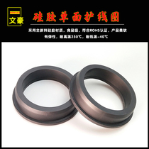 Wenhao black protective coil wire-wire rubber ring rubber ring rubber ring wire-wire single-sided sealing ring protective wire sleeve T-type ring