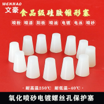 Silicone stopper choke plug with high temperature resistant tapered spray choke plug sealing rubber round shielding threaded hole M2M3mm