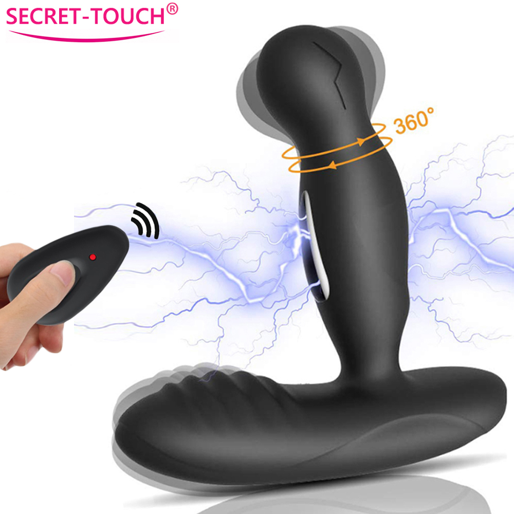 Anal Vibrator Electric Shock Pulse Male Prostate Massager Se