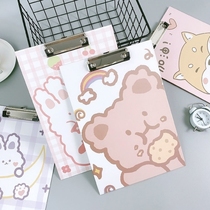 a4 paper writing tablet cartoon folder stationery information plate clip student base plate small freshener paper clip bill clip