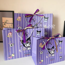 Light Luxury Cartoon Gift Bag, Birthday Gift Bag, Kuromi Shopping Bag, Student Satchel Storage Bag, Wrapping Paper Bag