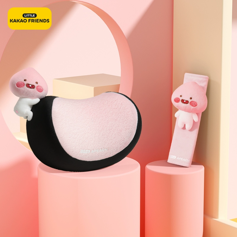Kakaofriends xe tựa đầu xe cổ ghế vào bên trong chiếc xe gối và xe trên vai hoạt hình xe hơi gối ô tô 