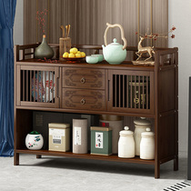Dining Side Cabinet Home Solid Wood Tea Water Cabinet Office Tea Cabinet Living-room Storage Cabinet Leaning Against Wall Cabinet Locker