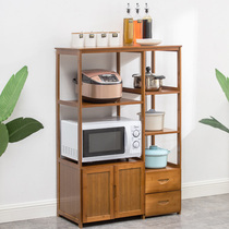 Kitchen Shelving Ground Type Multilayer Microwave Oven Shelf Multi Functional pan oven Home Provincial space