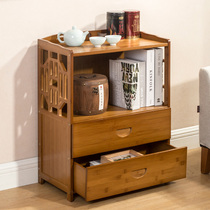 Living room sofa next to the cabinet Cabinet side small coffee table tea rack rack corner cabinet side table